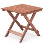 Folding outdoor table 46x46x45cm., brown
