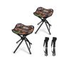 Set of 2 tourist stools 32x32x40cm., various colors