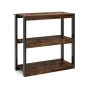 Freestanding shelf 90x39.5x90cm., brown/black