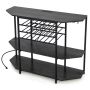 Wine rack 120x40x92cm., black