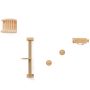 5-piece cat climbing wall, light brown