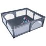 Playpen 206x185.5x68cm., dark gray