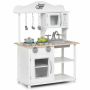 Children's kitchen 60x30x83cm., white/silver color