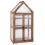Transparent greenhouse 71x41x133cm., brown color