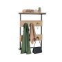 Clothes rack 59.5x30x88.5cm., light brown/black