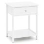 Bedside table 48x40x58cm., white