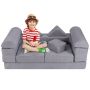 Modular children's sofa 130x66x52.5cm., gray