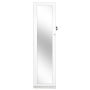 Standing mirror-jewelry cabinet 38x38x157.5cm., white/black