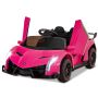 Children's electric car 111x61x45cm., pink/black