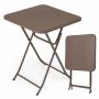 Folding outdoor table 60x60x72cm., brown