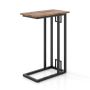 Side table 48x26x66cm., black/brown