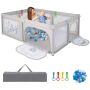 Playpen 206x147x68.5cm, gray