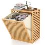 Laundry basket 50x35x64cm., light brown