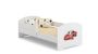 Children's bed Luk with mattress and barrier protection 144 cm x 77 cm x 56 cm, sports car