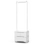 Clothes rack 46x38x157cm., white