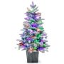 Artificial LED Christmas tree 40x100cm, various colors