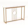 Console 120x30x80.5cm., white/gold color