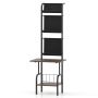 Freestanding shelf 50x51x145cm., black/brown