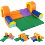 Set of 10 building blocks, assorted colors