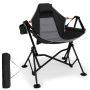 Tourist chair 88x71x90cm., black/gray