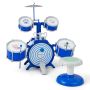 Children's drum set with chair, various colors