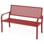Garden bench 127x62x86cm., red color