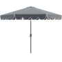 Outdoor umbrella 300x251cm., gray/black