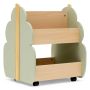 Children's shelf 52x46x62.5cm., green/light brown