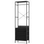 Clothes rack 55x28x176cm., black