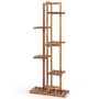 Flower stand 50x21x124cm., brown