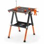 Desk 70.5x65x91cm., black/orange