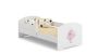 Children's bed Luk with mattress and barrier protection 144 cm x 77 cm x 56 cm, princess