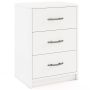 Bedside table 38.5x28x54cm., white