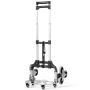 Cargo trolley 39x27x106.5cm., silver/black