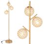 Floor lamp 28x28x169cm., gold color