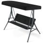 Garden swing 118x192x165cm., black