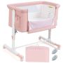 Cot 86x63x81cm., pink/white