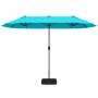 Outdoor umbrella 400x200x240cm., mint/black