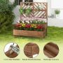Raised bed 109x62x135cm., brown color