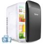 Mini portable refrigerator 27x33x38cm., white/black