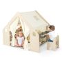 Play tent 145x98x113cm., light brown