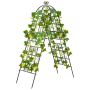 Set of 2 plant trellis 180x50cm., black