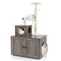 Cat litter box 77.5x49x132cm, gray