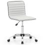 Office chair 51x45x96.5cm., white/silver color