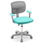Children's office chair 54x50x91.5cm., gray/mint color