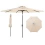 Outdoor umbrella 303x253cm., beige/black