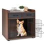 Dog cage 62x49.5x63cm., brown/black