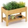 Raised bed 120x60x81cm., light brown