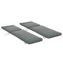 Set of 2 sunbed cushions Outsunny 196x55x8cm., dark gray