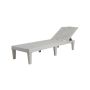 Set of 2 sun loungers 156x55x83cm., white